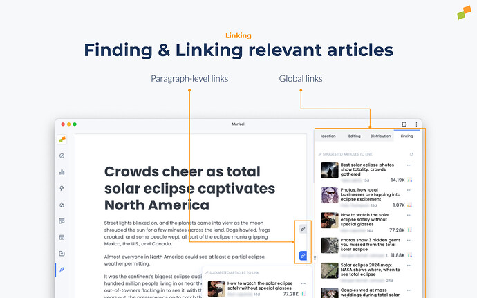 Linking relevant articles
