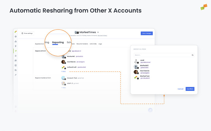 Automatic Resharing from Other X Accounts
