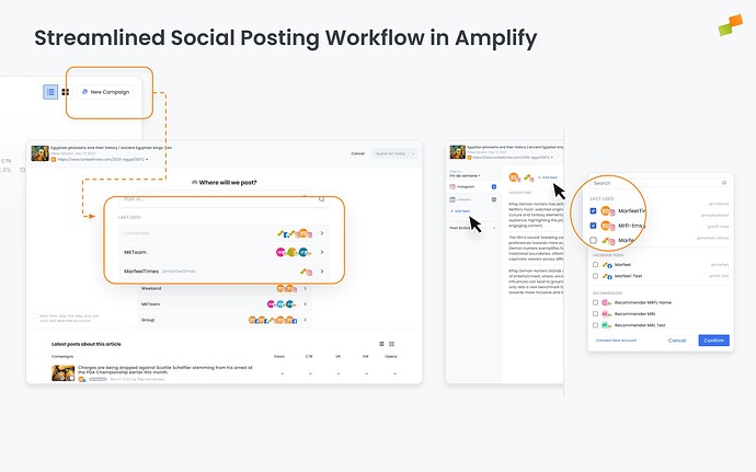 Streamlined Social Posting Workflow in Amplify
