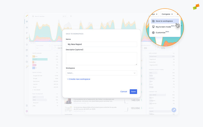 Creating a dashboard in the moment