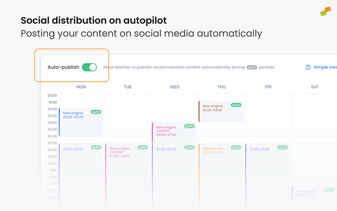 Enabling autopilot mode to post automatically