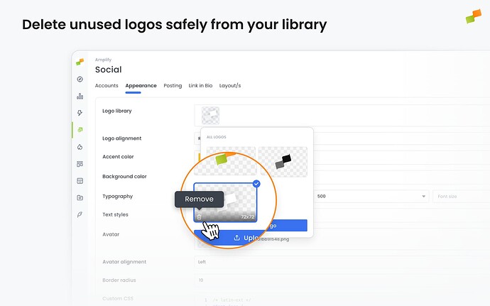 Delete unused logos safely from your library