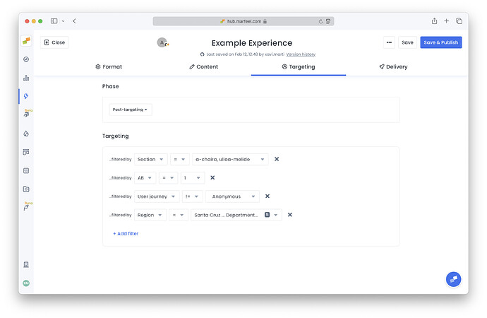 Targeting example